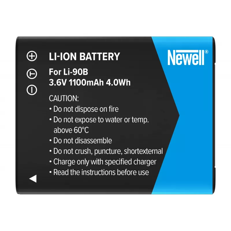 Newell μπαταρία αντικατάστασης LI-90B για Olympus