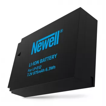 Newell μπαταρία αντικατάστασης για Canon LP-E12, 875mAh, 7,2V Li-Ion