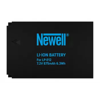 Newell μπαταρία αντικατάστασης για Canon LP-E12, 875mAh, 7,2V Li-Ion