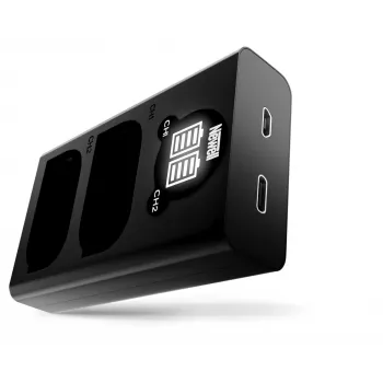 Newell Φορτιστής Δύο Καναλιών USB-C DL-USB-C για Μπαταρία Panasonic DMW-BLK22 Μαύρο