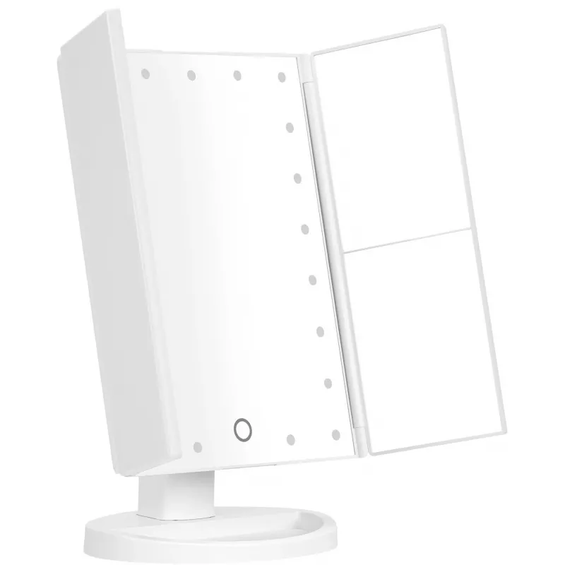 Humanas HS-ML04 LED Καθρέφτης Μακιγιάζ με Φωτισμό - Λευκό