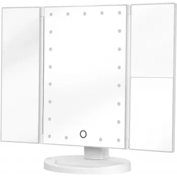 Humanas HS-ML04 LED Καθρέφτης Μακιγιάζ με Φωτισμό - Λευκό