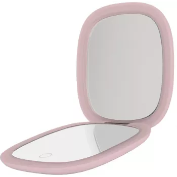 Humanas HS-PM01 Καθρέφτης μακιγιάζ με φωτισμό LED - Ροζ