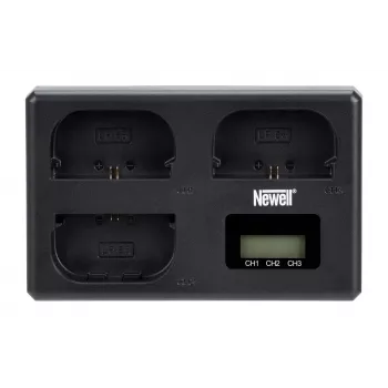 Newell TT-USB-C Τριπλός Φορτιστής για Μπαταρίες Canon LP-E6