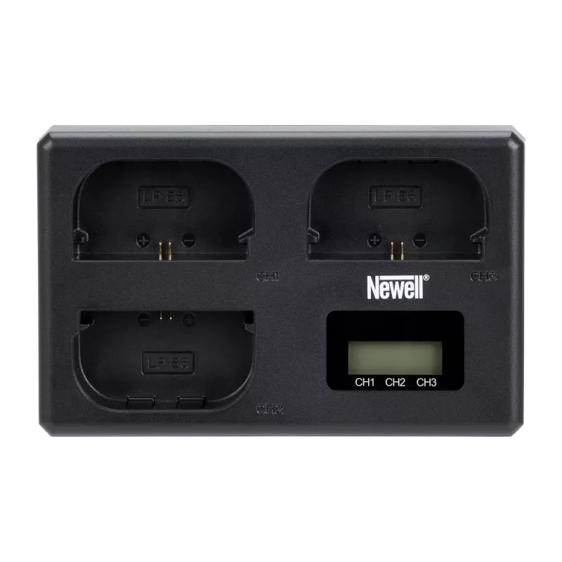Newell TT-USB-C Τριπλός Φορτιστής για Μπαταρίες Canon LP-E6