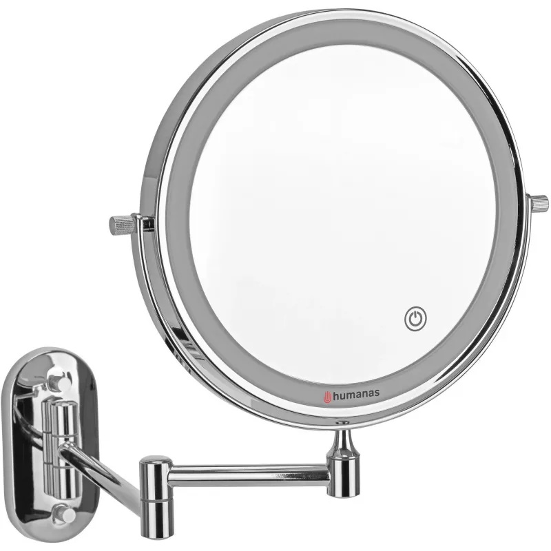 Humanas HS-BM01 Καθρέφτης LED, Ασημί