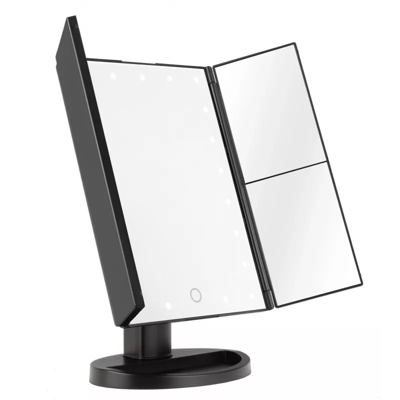 Humanas HS-ML04 Καθρέφτης μακιγιάζ LED, Μαύρο