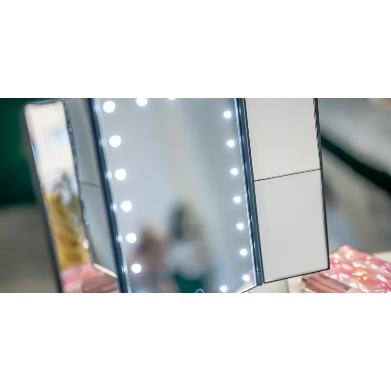 Humanas HS-ML04 Καθρέφτης μακιγιάζ LED, Μαύρο
