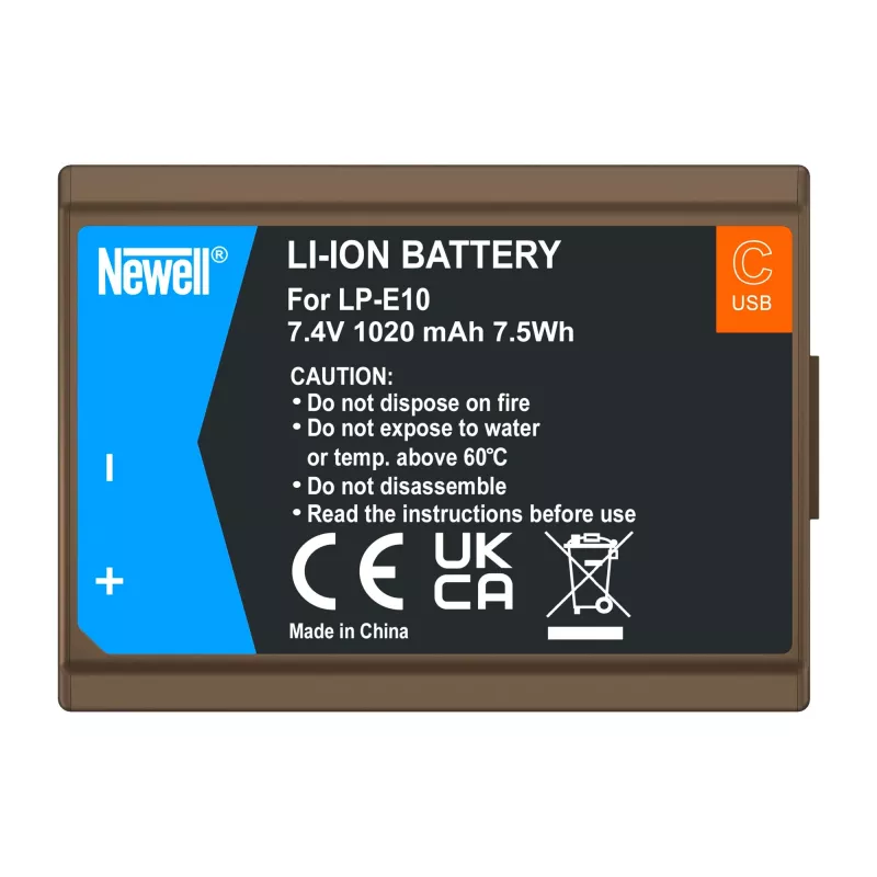 Newell Ανταλλακτική μπαταρία LP-E10 USB-C για Canon