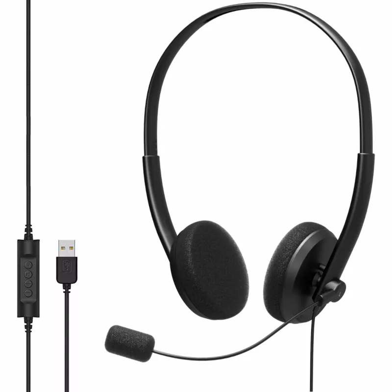 MOZOS MTX1091ECO Ενσύρματα ακουστικά on-ear με μικρόφωνο USB-A