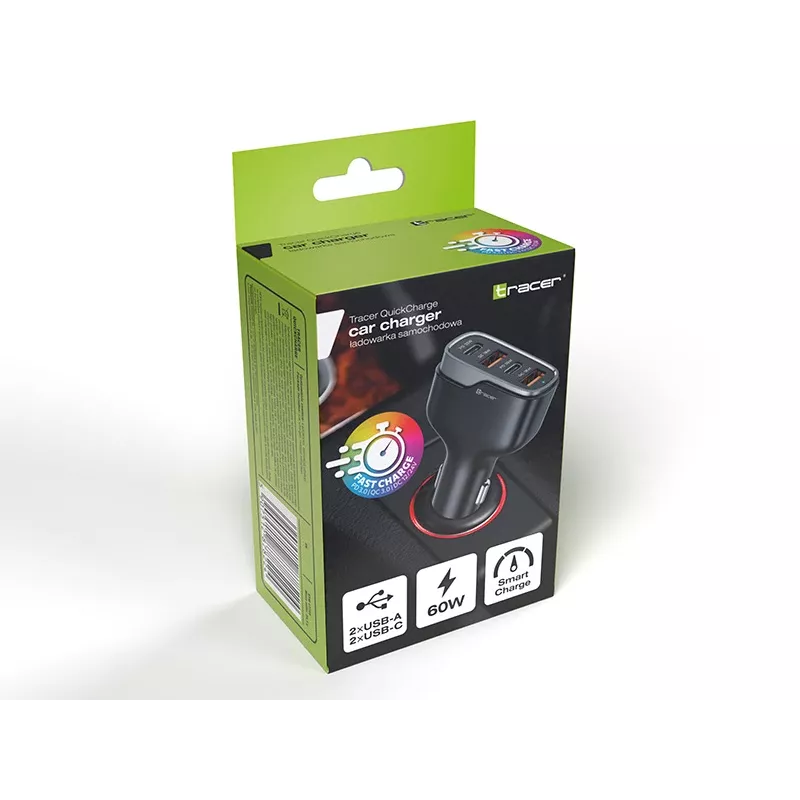 Tracer QuickCharger 60W Φορτιστής τοίχου USB-C