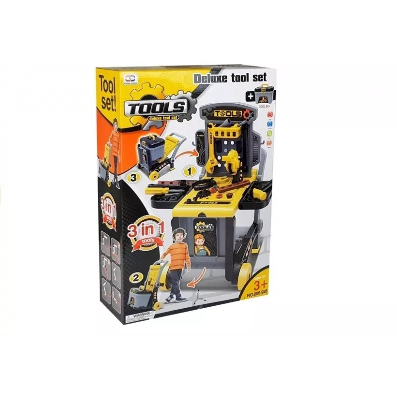 LEAN TOYS Φορητό σετ εργαλείων Deluxe συνεργείο σε βαλίτσα εργαλείων - 187 τεμ.