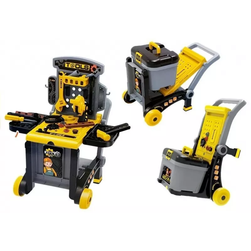 LEAN TOYS Φορητό σετ εργαλείων Deluxe συνεργείο σε βαλίτσα εργαλείων - 187 τεμ.
