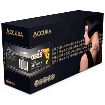 Accura Brother Τόνερ (TN-325/320Y) εναλλακτικό κίτρινο συμβατό δοχείο τόνερ λέιζερ υψηλής απόδοσης 3500 σελίδες