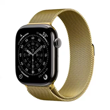 Crong Milano Steel - Ανοξείδωτο λουράκι για Apple Watch 42/44/45/49 mm (Χρυσό)