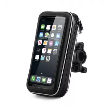 Wozinsky Universal Handlebar Phone Mount για ποδήλατο, μοτοσυκλέτα, ηλεκτρικό πατίνι - Μαύρο (WBHBK7)