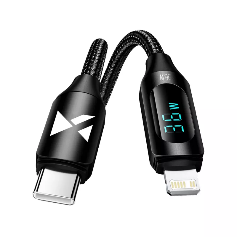 Wozinsky WUCLC1 Καλώδιο Lightning σε USB-C 36W 480Mb/s 1m Μαύρο