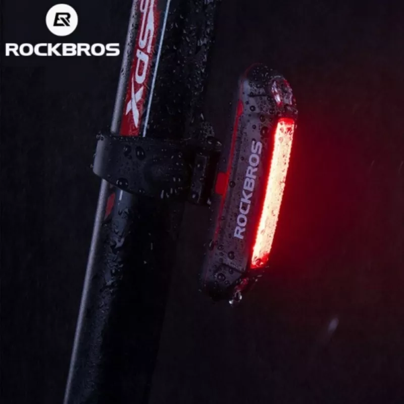 ROCKBROS A54BK Πίσω φως ποδηλάτου με καλώδιο Micro-USB - Μαύρο