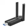 Wozinsky WAX-1800 Dual-Band Wireless USB 3.0 WiFi 6 Adapter - Μαύρο