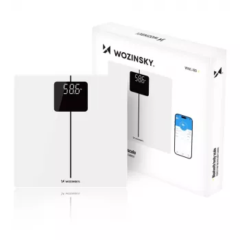 Wozinsky WIWL-180 έξυπνη ζυγαριά σώματος Bluetooth, λευκό