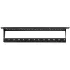 NETRACK 104-20 24-Port Keystone Patch Panel 1U 19 inch Μαύρο