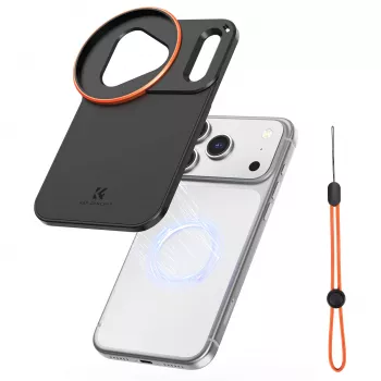 KF Protective Photography Case με βάση φακού 58mm για Apple iPhone 17 Pro Max - Μαύρο