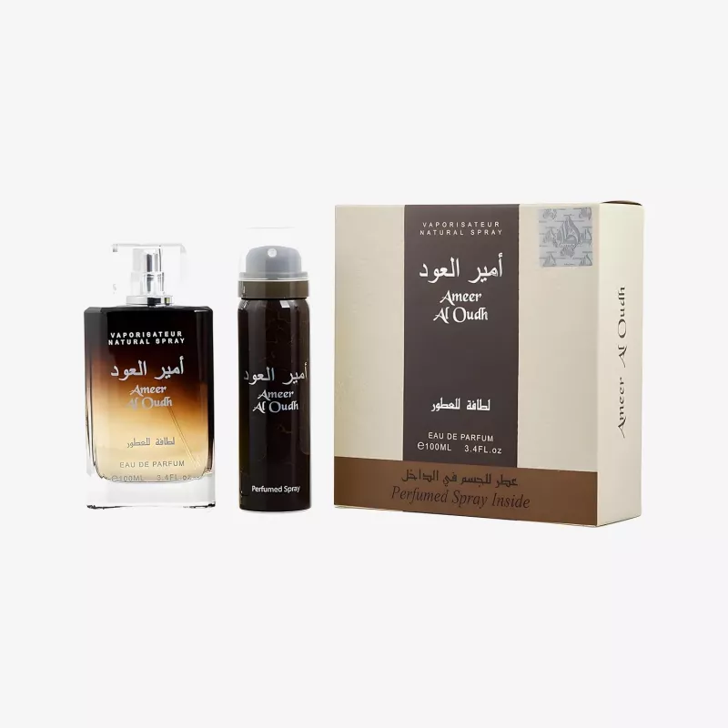 Lattafa Duo Ameer Al Oudh Eau de Parfum 100ml + Parfümspray 50ml σετ δώρου