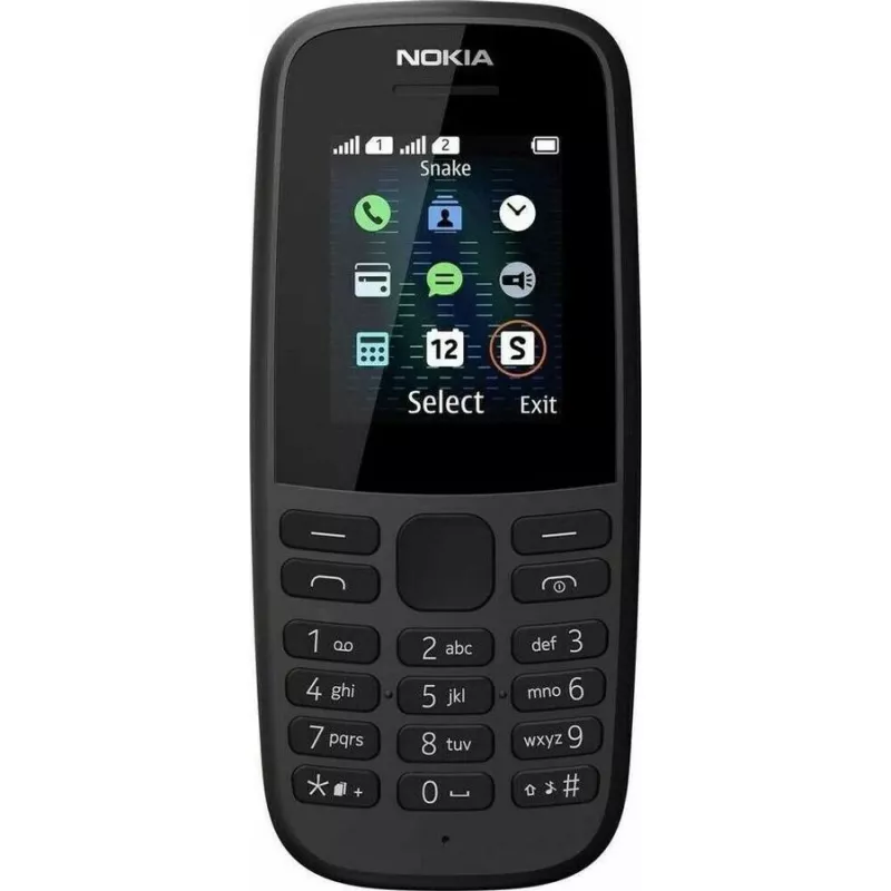 Nokia 105 1.77 Sort Μαύρο