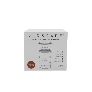 Airscape Δοχείο αρώματος από ανοξείδωτο χάλυβα, μικρό, βουρτσισμένος χαλκός