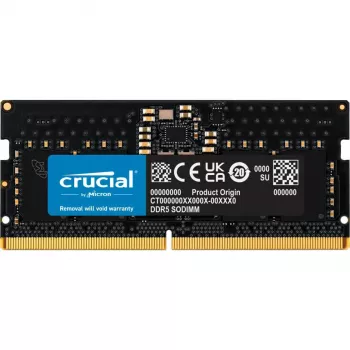 Crucial 8GB DDR5-4800 SO-DIMM 262-Pin Non-ECC Unbuffered Μονάδα μνήμης