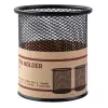 Deli στρογγυλός οργανωτής στυλό mesh 9,1x9,8x9,8 cm μαύρο
