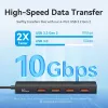 VENTION USB-C σε USB 3.2 Gen 2 Hub με 100W PD, 0,15m, μαύρο