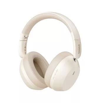 BASEUS BASS 35 MAX Bluetooth 5.3 Over-Ear ακουστικά Μπεζ