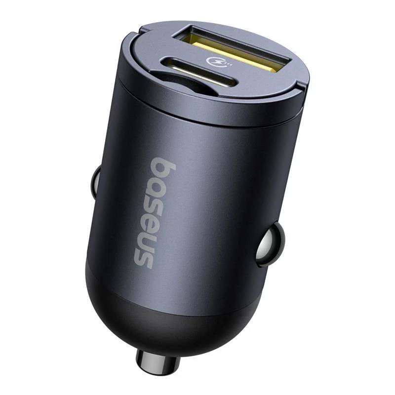 Baseus Tiny Star 30W USB-A USB-C Επιτοίχιος Φορτιστής Μαύρο