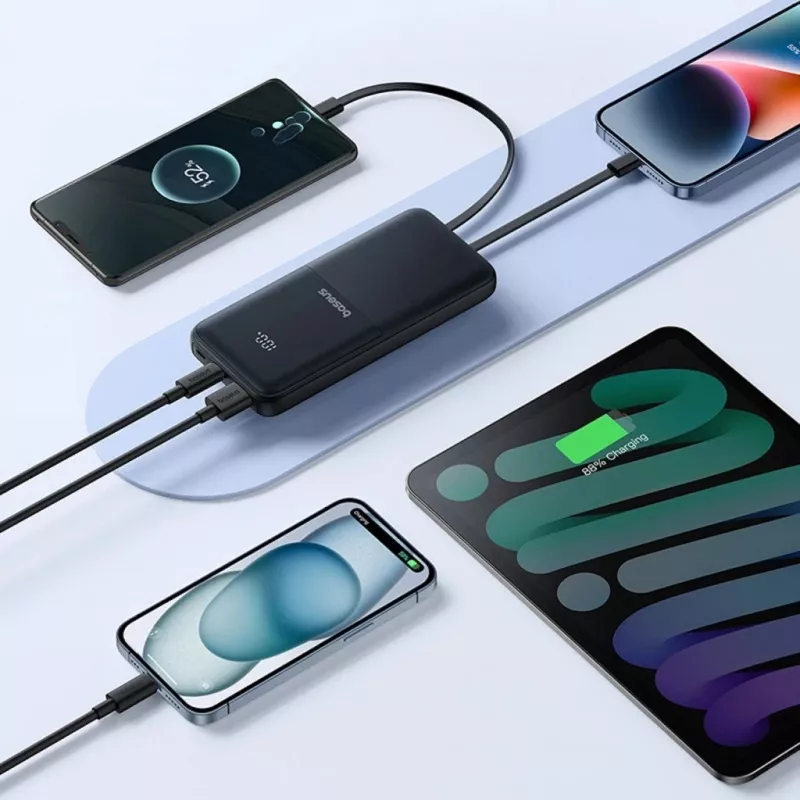 Baseus Lipow 10000 mAh 22.5W Power Bank Μαύρο
