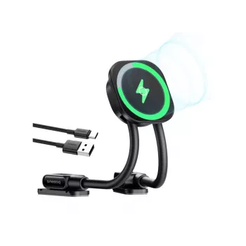 Baseus PrimeTrip C03sPro Βάση ταμπλό αυτοκινήτου με επαγωγικό φορτιστή, στερέωση με κόλλα, μαύρο