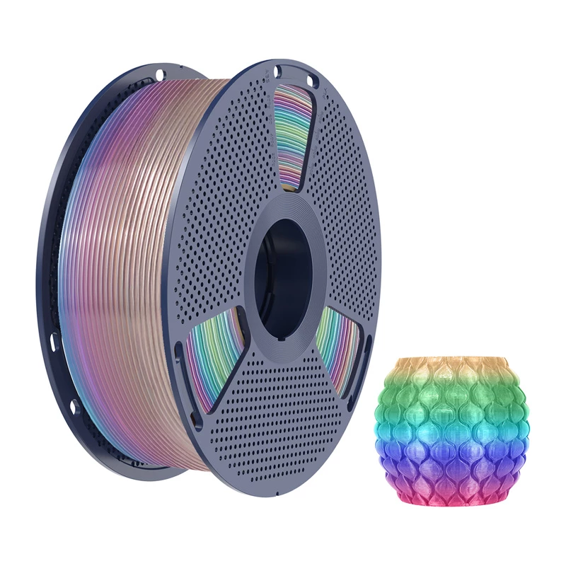 Νήμα εκτυπωτή 3D SUNLU PLA Transparent Rainbow 1,75 mm 1 kg