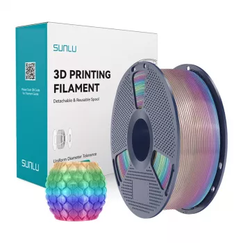Νήμα εκτυπωτή 3D SUNLU PLA Transparent Rainbow 1,75 mm 1 kg
