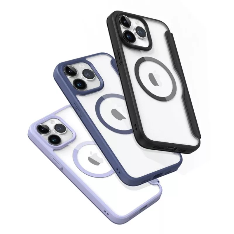 Dux Ducis Skin X Pro Folio θήκη με MagSafe για Apple iPhone 15 Pro Max, μαύρο