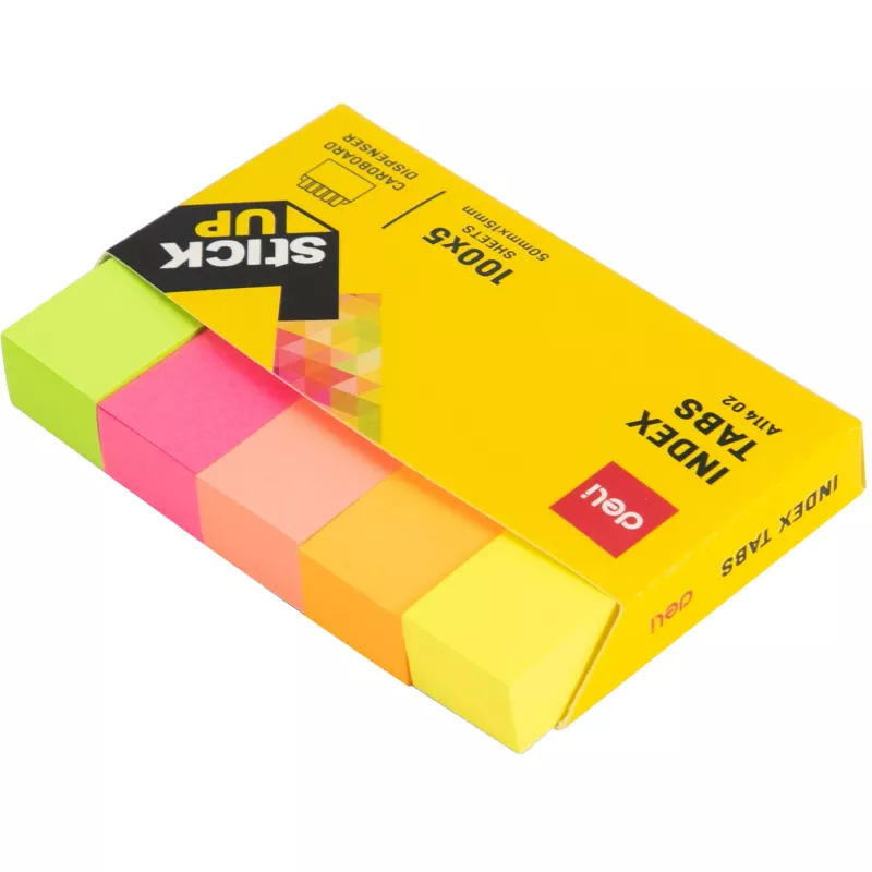Deli Αυτοκόλλητες σημειώσεις Index PP Stick Up 100 τεμ. πολύχρωμες