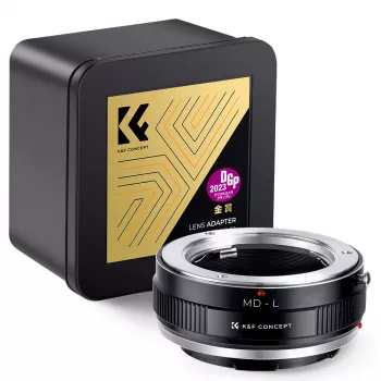 K&F Adapter Φακού Minolta MD/MC σε Κάμερα Leica L-Mount - Μαύρο