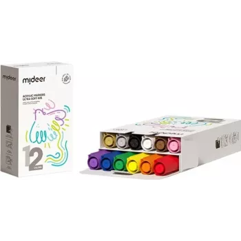 Mideer Acrylic Markers Σετ 12 Τεμαχίων MD1259