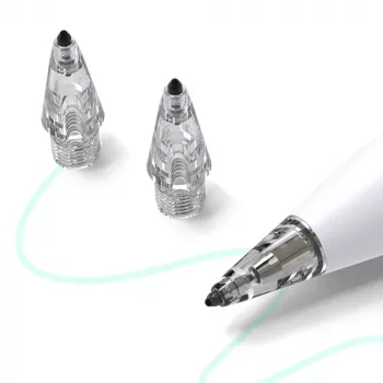 Metapen Air-Flex Tips - Διαφανές (Συσκευασία 4 τεμ.) Ανταλλακτικές Μύτες για Metapen Pencil A8, A11, M1