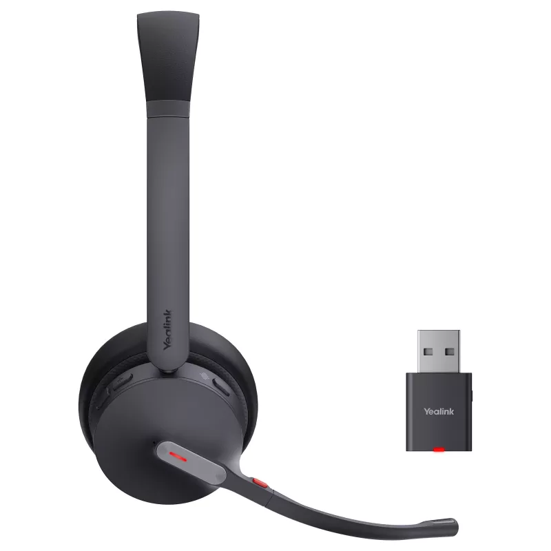 Yealink Headset WH64 Hybrid Dual με σταθμό φόρτισης