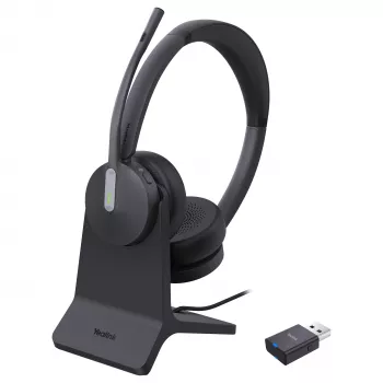 Yealink Headset WH64 Hybrid Dual με σταθμό φόρτισης