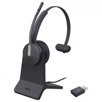Yealink WH64 Hybrid Mono DECT/Bluetooth headset με σταθμό φόρτισης