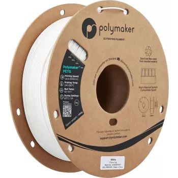 Νήμα εκτυπωτή 3D Polymaker PETG, 1,75 mm, 1 kg, λευκό