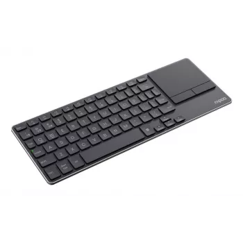 Rapoo E2810M ασύρματο Ultra-Slim πολυμεσικό πληκτρολόγιο με touchpad, QWERTZ, μαύρο