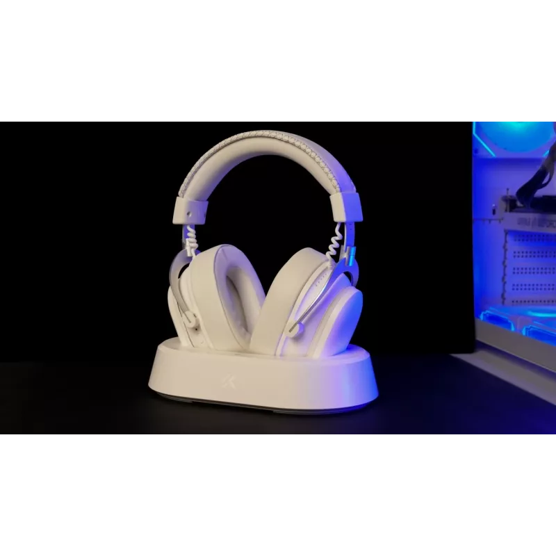 MCHOSE V9 Turbo ασύρματο gaming headset, λευκό