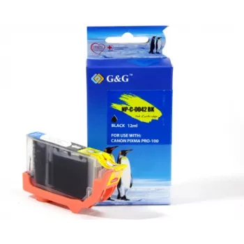 G&G Ninestar Συμβατό δοχείο μελανιού για Canon CLI-42BK (6384B001) Μαύρο